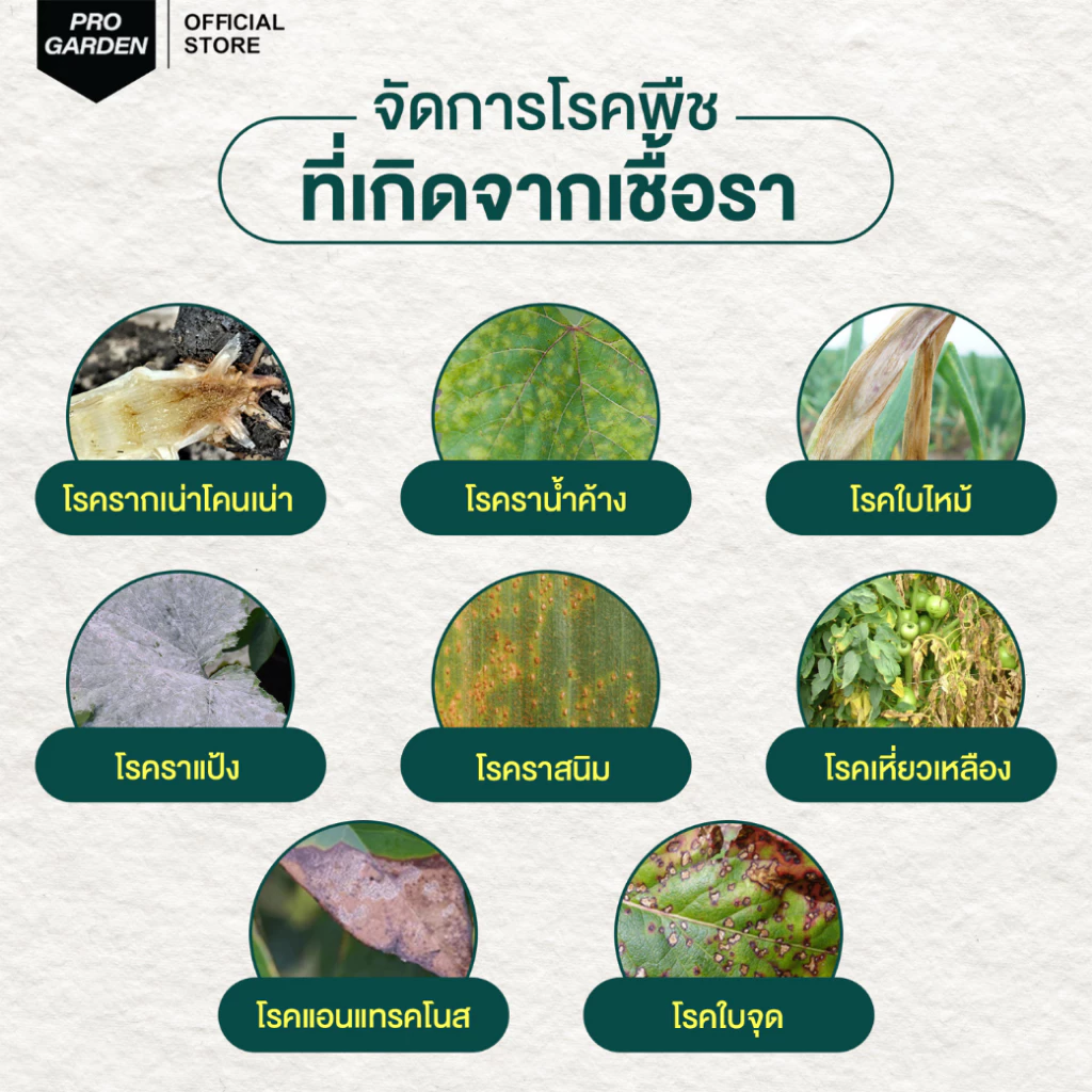รูปสินค้า ProGarden สูตรผสมน้ำป้องกันเชื้อรา สารสกัดธรรมชาติ